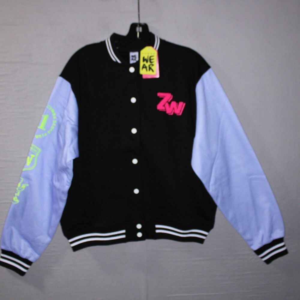 Zumba Wear Varsity Jacket Black Free To Belong Miami USA Worldwide New With Tags